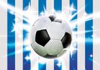 Voetbal behang Blauw Wit, Voetbalkamer, *Muurdeco4kids, Kinderen en Baby's, Kinderkamer | Inrichting en Decoratie, Verzenden, Nieuw