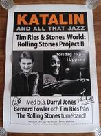 Ries / Fowler Rolling Stones Concertposter + handtekeningen, Verzenden, Zo goed als nieuw, Poster, Artwork of Schilderij, Gesigneerd
