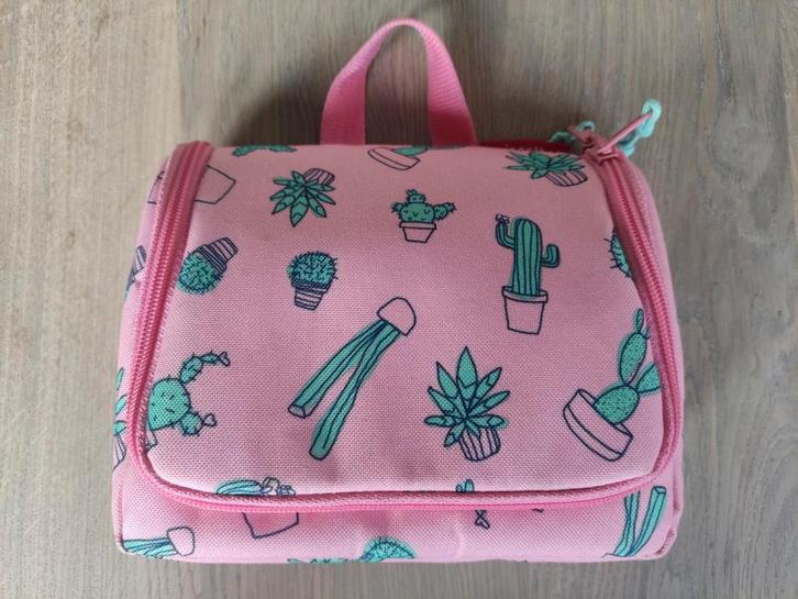 Reisenthel S Kids toilettas - 1.5 L - Roze met cactussen, Sieraden, Tassen en Uiterlijk, Toilettassen, Zo goed als nieuw, Jongen of Meisje
