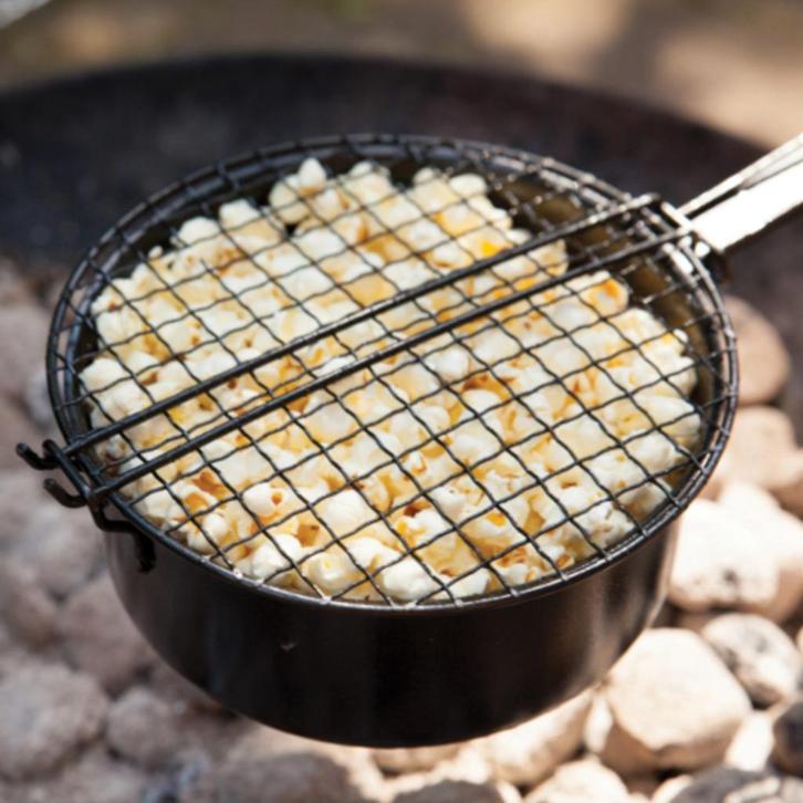 buiten koken met deze Popcorn pan, Tuin en Terras, Houtskoolbarbecues, Nieuw, Ophalen