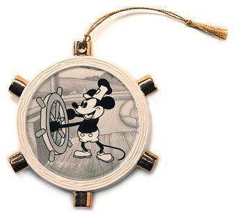 WDCC Steamboat Willie Ornament, Verzamelen, Disney, Zo goed als nieuw, Beeldje of Figuurtje, Winnie de Poeh of vrienden, Ophalen of Verzenden