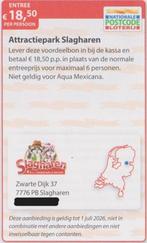 Attractiepark Slagharen. Entree € 18,50 per persoon., Tickets en Kaartjes, Drie personen of meer, Kortingskaart