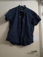 overhemd louis viton Korte mauw Blauw slimfit 2XL XXL, Kleding | Heren, Ophalen of Verzenden, Gedragen, Blauw, Overige halswijdtes