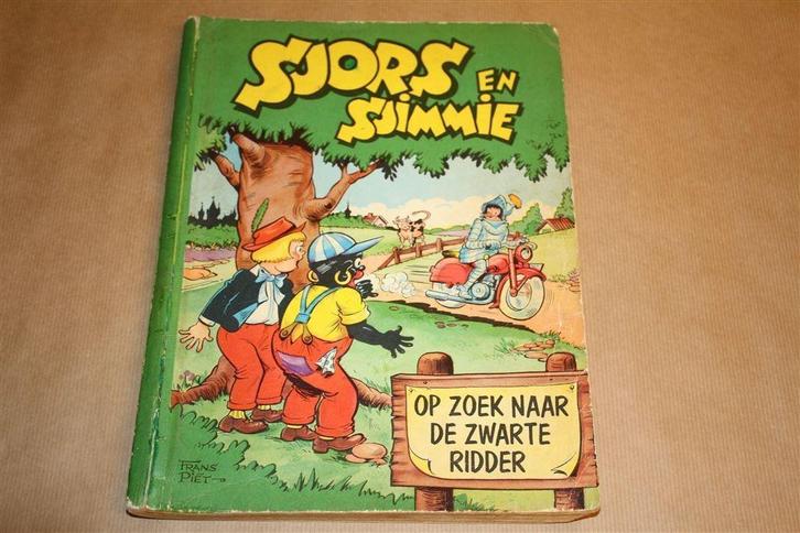 Sjors en Sjimmie op zoek naar de zwarte ridder - 1959, Boeken, Stripboeken, Gelezen, Eén stripboek, Ophalen of Verzenden