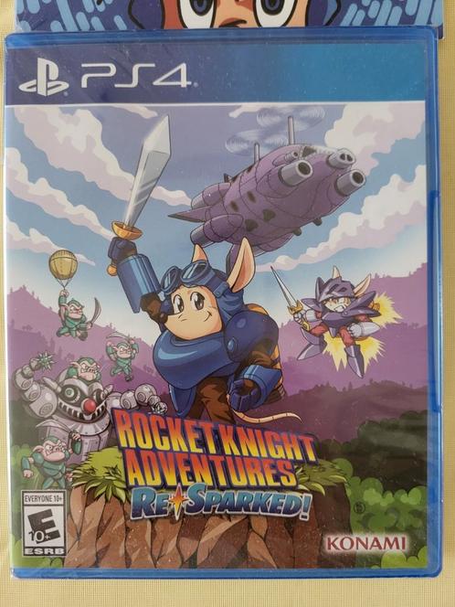 PS4 game Rocket Knight Adventures Resparked+ ost + steelcase, Spelcomputers en Games, Games | Sony PlayStation 4, Nieuw, Avontuur en Actie