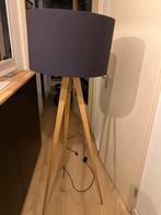 Zuiver Tripod Vloerlamp - Hout & Zwart, Huis en Inrichting, Lampen | Vloerlampen, Ophalen of Verzenden, Gebruikt, Hout, 150 tot 200 cm