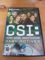 CSI PC CD-ROM - Dark Motives, Spelcomputers en Games, Games | Pc, 1 speler, Racen en Vliegen, Eén computer, Ophalen of Verzenden