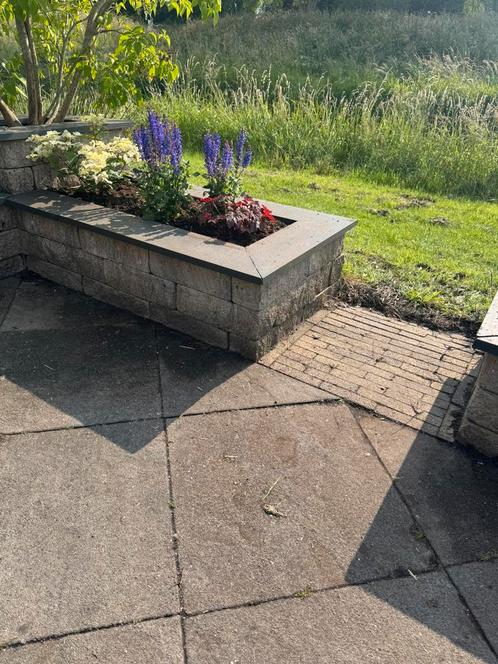 Gratis: Mooie tuintegels, stapelblokken en klinkers, Tuin en Terras, Tegels en Klinkers, Zo goed als nieuw, Terrastegels, Beton