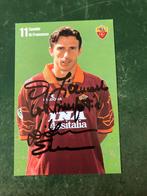 Gesigneerde spelerskaart Eusebio Di Francesco AS Roma, Ophalen of Verzenden, Zo goed als nieuw, Spelerskaart