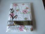 Vintage Florina Flanellaken, Eenpersoons, Wit, Dekbedovertrek, Nieuw