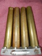 US WW2 Bofors clip met vier hulzen, Verzamelen, Militaria | Algemeen, Ophalen of Verzenden, Landmacht, Nederland, Hulzen of Bodemvondsten
