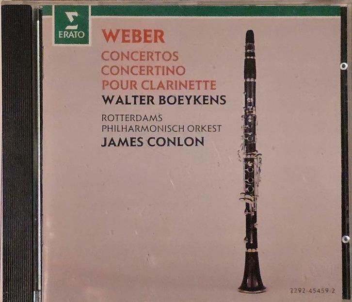 Weber - Concertos voor Klarinet - Walter Boeykens, Cd's en Dvd's, Cd's | Klassiek, Zo goed als nieuw, Orkest of Ballet, Romantiek
