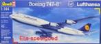 Modelbouw Revell 1:144 Boeing 747-8 Lufthansa 4275 vliegtuig, Hobby en Vrije tijd, Modelbouw | Vliegtuigen en Helikopters, 1:72 tot 1:144