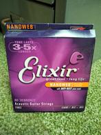 Elixir nanoerb 80/20 bronze acoustic guitar strings, Ophalen of Verzenden, Zo goed als nieuw