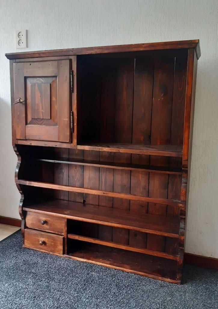 Antiek houten rek, bordenrek, Antiek en Kunst, Antiek | Meubels | Kasten, Ophalen