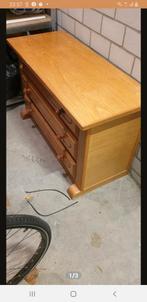 Eikenhouten Kaptafel met Spiegel - Van Morris, Huis en Inrichting, Gebruikt, Klassiek, Eikenhout, Met lade(s)