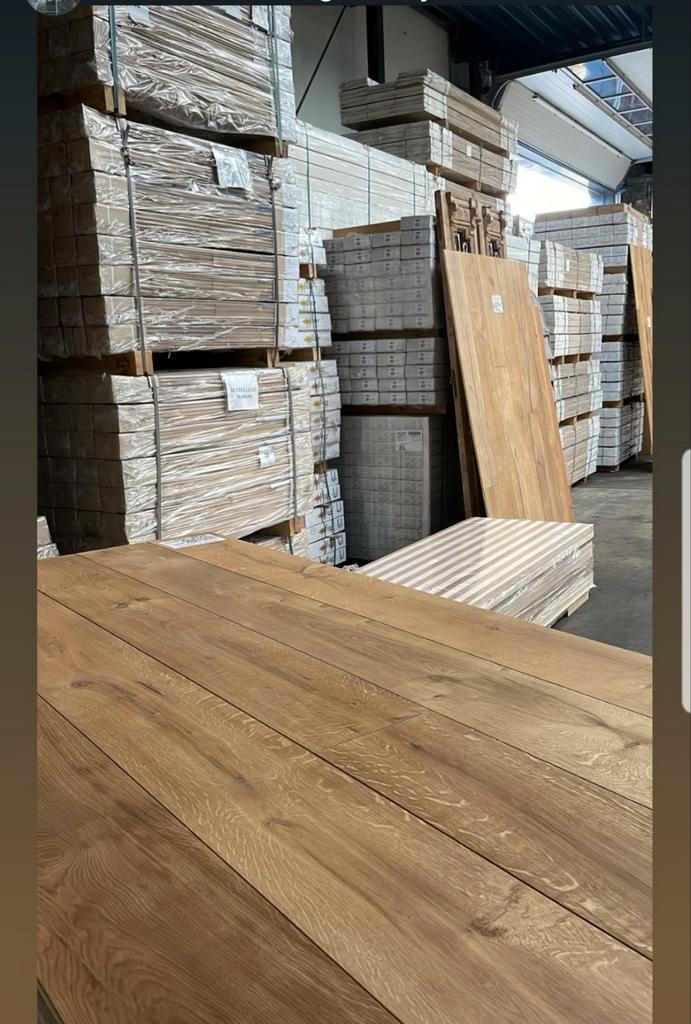 EIKEN VLOER LEGKLAAR! HOUTEN VLOER ECHT PARKET!, Huis en Inrichting, Stoffering | Vloerbedekking, Nieuw, Parket, 75 m² of meer