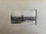 Ets van een landschap, Antiek en Kunst, Kunst | Etsen en Gravures, Ophalen of Verzenden