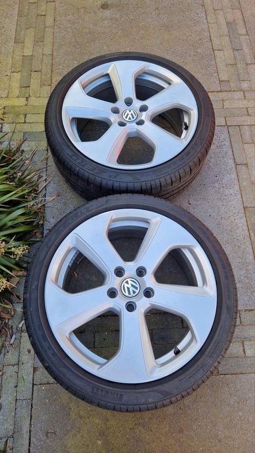 2 zeer nette volkswagen golf gti 18 inch velgen met banden, Auto-onderdelen, Banden en Velgen, Banden en Velgen, Zomerbanden, 18 inch