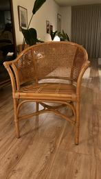 Vintage rotan eetstoel, Huis en Inrichting, Stoelen, Ophalen, Bruin, Riet of Rotan, Zo goed als nieuw