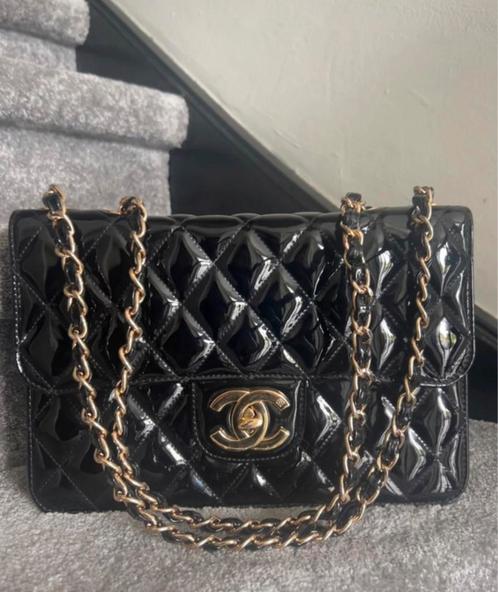 Vintage Chanel, Sieraden, Tassen en Uiterlijk, Tassen | Damestassen, Zo goed als nieuw, Schoudertasje, Zwart, Ophalen of Verzenden