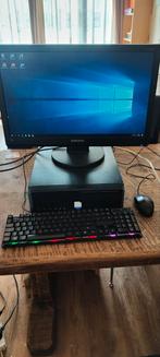 Windows 10 desktop, Gebruikt, Intel pentium G4400, Met monitor, 8 GB