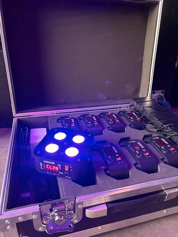 Set accu uplighters in case 8 stuks beschikbaar voor biedingen