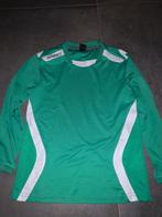 Sportshirt Hummel maat 140 groen wit, Jongen of Meisje, Ophalen of Verzenden, Sport- of Zwemkleding, Zo goed als nieuw