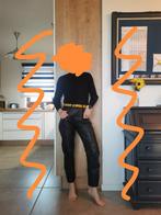 100% lederen broek maat 28, Maat 38/40 (M), Leder, Zwart, Ophalen of Verzenden