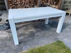 Witte houten eettafel, Huis en Inrichting, Ophalen, Gebruikt, 50 tot 100 cm, 150 tot 200 cm