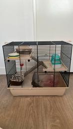 Hamsterkooi + hamster spullen, Dieren en Toebehoren, Kooi, Minder dan 75 cm, Zo goed als nieuw, Hamster
