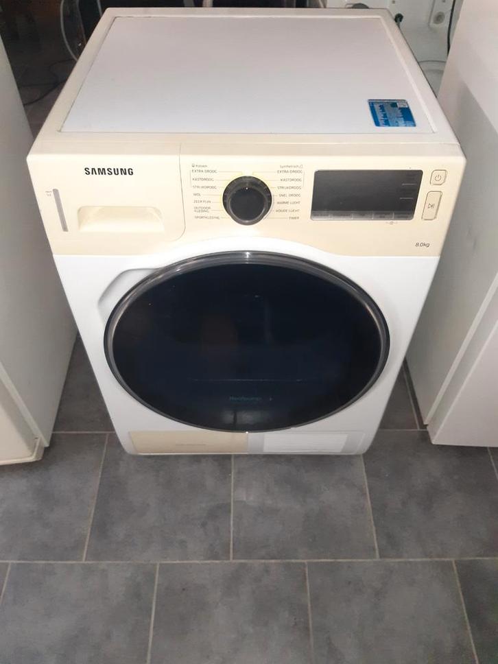 Samsung warmtepompdroger (A++), Witgoed en Apparatuur, Wasdrogers, Gebruikt, Overige typen, Voorlader, 8 tot 10 kg, 85 tot 90 cm