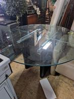 mooie glazen tafel, Huis en Inrichting, Tafels | Eettafels, Ophalen, 100 tot 150 cm, Rond, 50 tot 100 cm