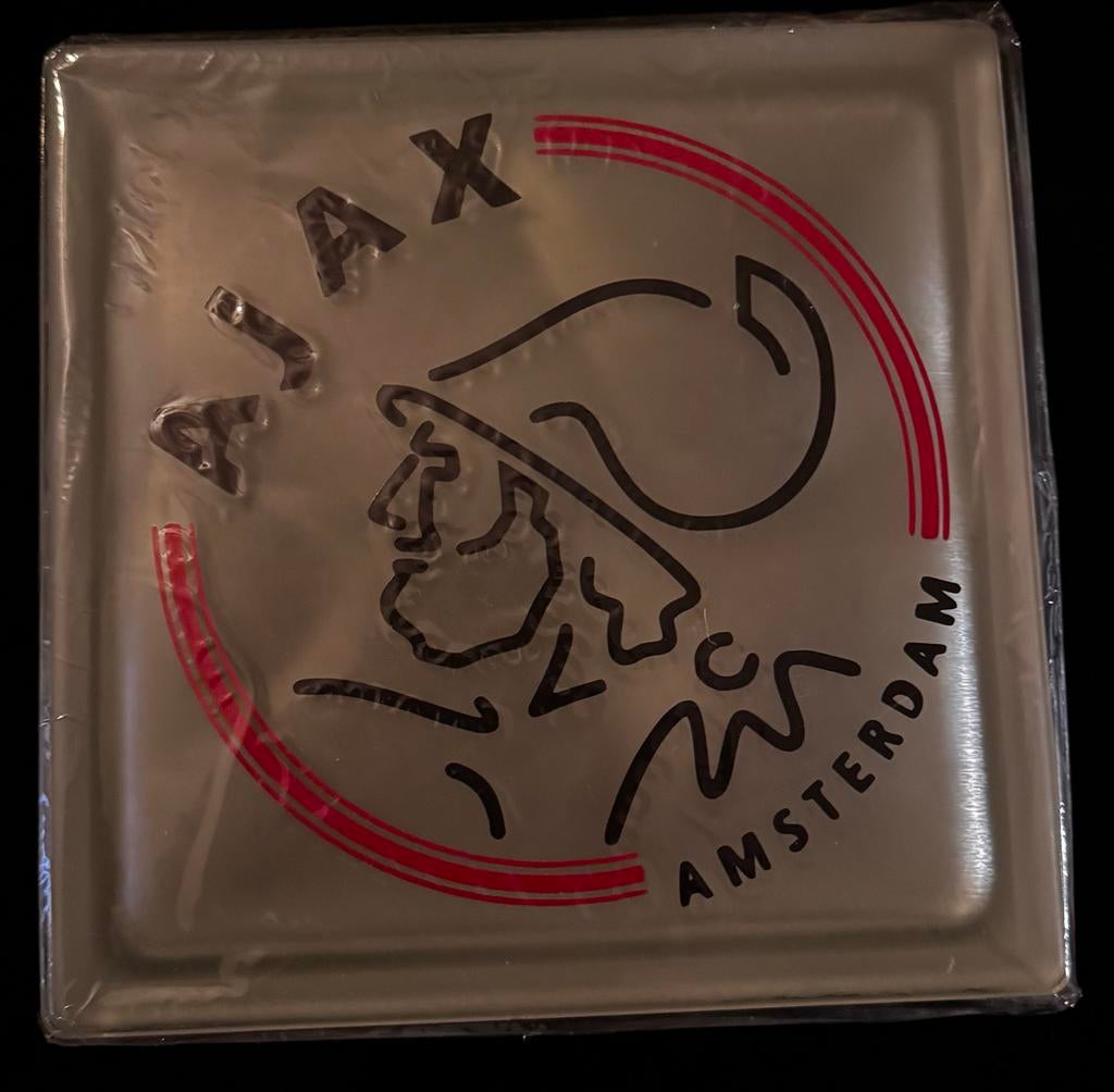 Ajax Glazen Tegel met Verlichting - Nieuw!, Huis en Inrichting, Woonaccessoires | Wanddecoraties, Nieuw, Ophalen of Verzenden