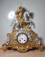 Franse vuurvergulde bronzen pendule (ormolu) – ca. 1800–1830, Antiek en Kunst, Ophalen of Verzenden