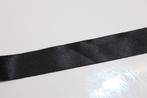 Satijn lint - zwart col.000 - 25mm #2480, Hobby en Vrije tijd, Naaien en Fournituren, Ophalen of Verzenden, Nieuw, Lint, Band of Elastiek
