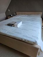 Topper matras 180x220 + hoeslakens, Huis en Inrichting, Slaapkamer | Beddengoed, Ophalen, Tweepersoons, Zo goed als nieuw, Wit