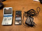 Nintendo Gameboy Advance SP blue, Spelcomputers en Games, Spelcomputers | Nintendo Game Boy, Ophalen of Verzenden, Gebruikt, Game Boy Advance SP