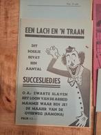 Oude Liedjes Folder - Een Lach en 'n Traan, Ophalen of Verzenden, Gelezen, Onbekend, Folder