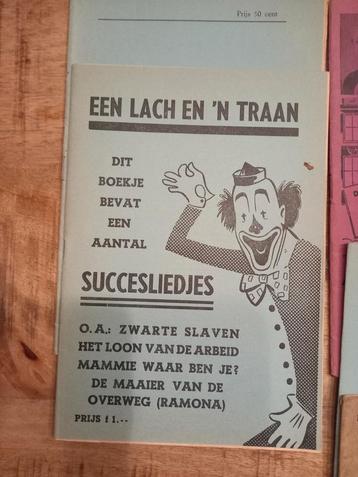 Oude Liedjes Folder - Een Lach en 'n Traan beschikbaar voor biedingen