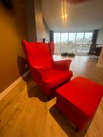Fauteuil Strandmon Ikea oranje/rood, Ophalen of Verzenden, Gebruikt, 75 tot 100 cm, 50 tot 75 cm