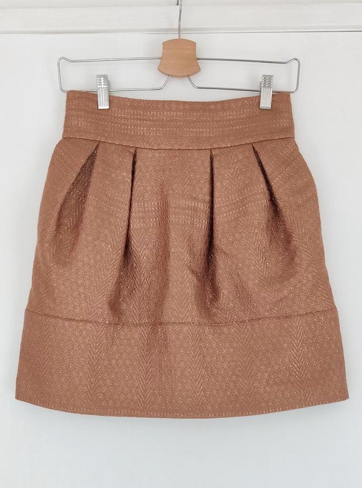 Elegant Elisabetta Franchi rokje, Italiaanse maat 42, Kleding | Dames, Rokken, Zo goed als nieuw, Bruin, Boven de knie, Ophalen of Verzenden