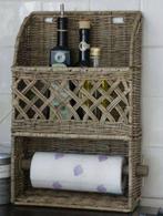 Riviera Maison Rutic Rattan Keukenorganiser, Huis en Inrichting, Woonaccessoires | Wandplanken en Boekenplanken, Ophalen of Verzenden