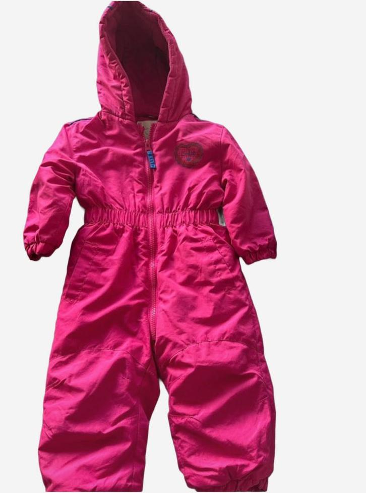 Roze gevoerd skipak maat 80, Kinderen en Baby's, Babykleding | Maat 80, Zo goed als nieuw, Meisje, Jasje, Ophalen of Verzenden