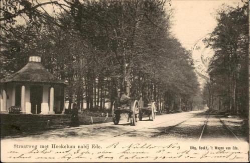 Ede Straatweg met Hoekelum + tramspoor st 1902, Verzamelen, Ansichtkaarten | Nederland, Gelopen, Gelderland, Voor 1920, Ophalen of Verzenden