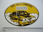 sticker OPEL Rally Kampioen 1982 Ascona manta retro race, Verzenden, Zo goed als nieuw, Bedrijf of Vereniging