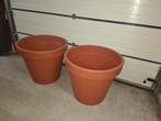 2 zeer grote bloempotten bloempot 68x 78 plantenpot, Ophalen, Kunststof, 40 cm of meer, Rond