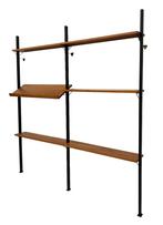 Vintage Wandsysteem Kast Olof Pira Zweden 1960 Teak design, Ophalen, Gebruikt, Met lade(s), 25 tot 50 cm