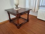 bijzet tafel met lade hout gebruikt, Gebruikt, Vierkant, 55 tot 75 cm, Hout