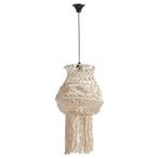 Kwantum Macrame Lamp - Boho Stijl, Ophalen of Verzenden, Zo goed als nieuw, Stof, 50 tot 75 cm